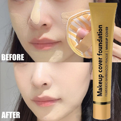 AEPRUY Waterproof Serum Foundation For Full Coverage Make Up With Spf30+ Foundation(cool ivory, 20 ml)