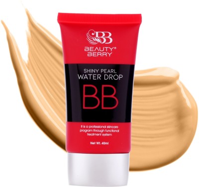 Beauty Berry Shiny Pearl Waterdrop BB Foundation Cream with SPF-15 Enriched with Jojoba Oil Foundation(Medium Beige, 40 ml)