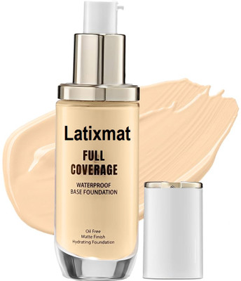 Latixmat Base Foundation Matte Finish Full Coverage  Foundation(IVORY, 45 ml)