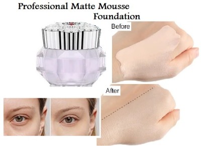 REIMICHI New Professional Matte Finish & Lightweight Mousse  Foundation(SOFT BEIGE, 15 g)