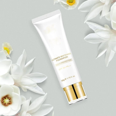 AFARAXIA New Ultimate Whitening Foundation Full Coverage foundation Foundation(beige, 50 ml)