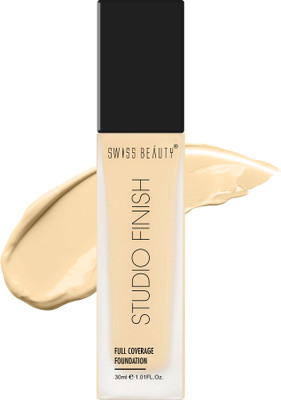 SWISS BEAUTY Studio Finish Full Coverage Foundation - (Ivory Fair, 30ml) Foundation(Ivory Fair, 30 ml)
