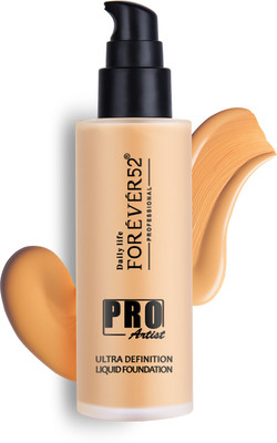 daily life forever 52 Pro Artist Ultra Definition Long Lasting Waterproof Full Coverage Liquid  Foundation(Caramel, 60 ml)