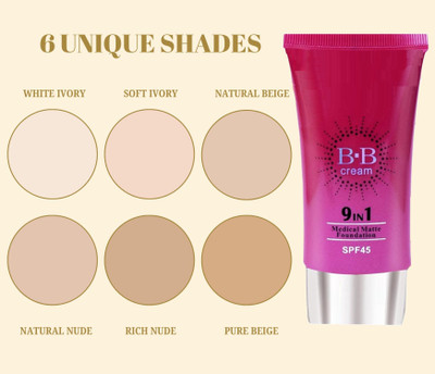 SHENY COLORS Waterproof BB Cream Oil Control Face Make up  Foundation(beige, 50 ml)