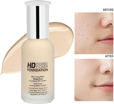 Arcanuy Waterproof Long Lasting HD Skin Full High Coverage  Foundation(Warm Beige, 40 ml)