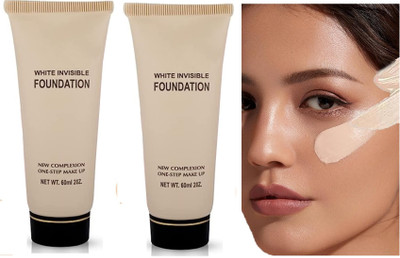 Wonholli Full-Coverage All-day Flawless Cream  Foundation(Ivory, 120 ml)