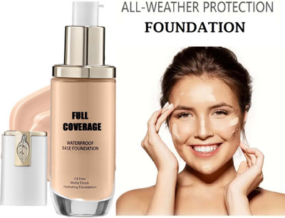 GABBU Long Lasting, Waterproof Liquid Foundation - Full Coverage For Face Makeup Foundation(Skin, 45 ml)