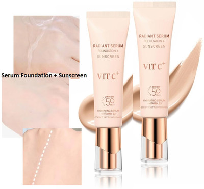 tanvi27 naturally bright and flawless complexion Foundation + Sunscreen Foundation(Ivory, 100 ml)