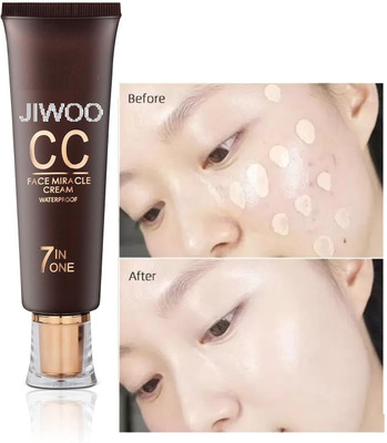 Jiwoo BB Cream Foundation Long Lasting and Waterproof Matte Liquid Foundation(IVORY, 60 ml)