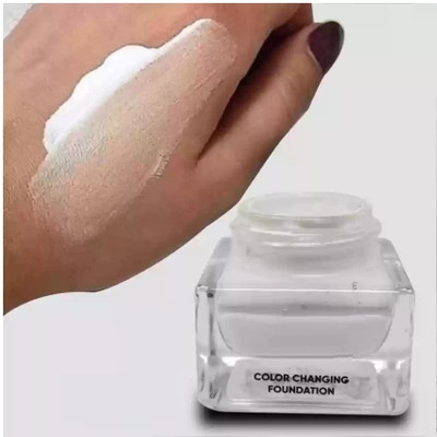 GABBU Long Lasting Waterproof Color Changing Foundation with Satin Finish  Foundation(White, 30 ml)