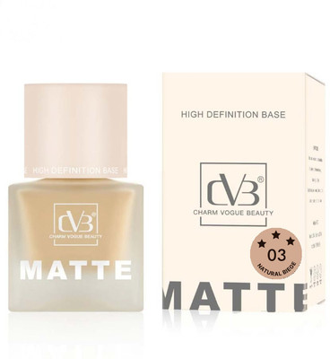 CVB HIGH DEFINITION BASE MATTE HD Foundation(NATURAL BEIGE, 50 ml)