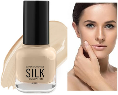 AFARAXIA Foundation Matte Finish & Poreless, Blendable Normal to Oily Skin Foundation(Soft ivory, 45 ml)