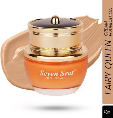 Seven Seas Fairy Queen High Coverage Foundation | Vitamin E | Total Oil Control  Foundation(Natural Beige, 40 ml)