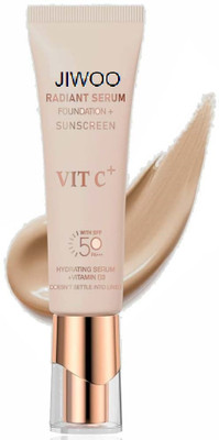 Jiwoo Foundation + Sunscreen - Natural Bright Finish for Radiant Skin foundation Foundation(BEIGE, 50 ml)