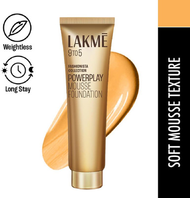 Lakmé 9 to 5 Weightless Mousse Foundation(02 Beige Vanilla, 25 g)