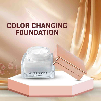 Latixmat Colour Changing Waterproof Foundation with Satin Finish Foundation(White, 30 ml)