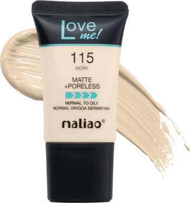 maliao Matte+Poreless Foundation for Normal to Oily Skin Foundation(115-IVORY, 18 ml)