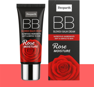 Deeparth Lightweight BB Cream for Flawless Coverage | Hydrating Rose Moisture Formula Foundation(NATURAL, 38 ml)