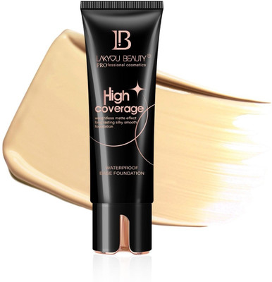 Lakyou Beauty High Coverage Cream Weightless Matte Effect Long Lasting Waterproof Foundation(soft ivory, 80 ml)