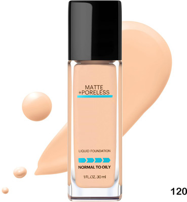 mapperz Matte Finish Foundation Anti-Ageing Liquid Full Coverage Waterproof Foundation(Very-Light 120, 30 ml)