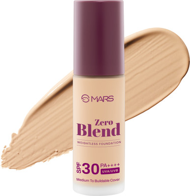 MARS SPF30 PA++++ Zero Blend Weightless Makeup Foundation(06-HONEY GOLD, 30 ml)