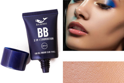 BLUEMERMAID 2in1 Matte Foundation + Moisturizer + SPF 20 I 24 HR Foundation(beige, 30 ml)