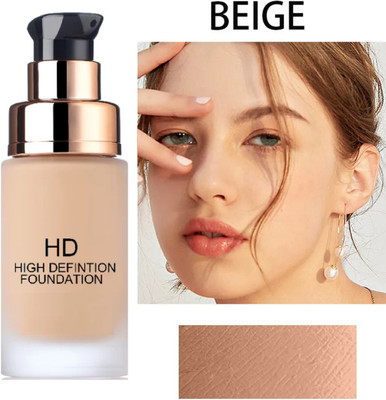 FRAILENO Waterproof HD Skin Finish Full Coverage Matte Finish Foundation(BEIGE, 60 g)