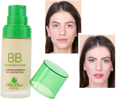 tanvi27 Professional Touch Matte Look Bb Blemish Green Tea Balm Cream Foundation(Ivory, 30 ml)