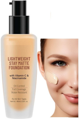 GABBU Matte Finished Full Coverage Foundation,Oil Free ( ivory) Foundation(ivory, 40 ml)