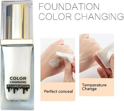 THTC COLOR CHANGING MOISTURE LOCK FOUNDATION Foundation(LIGHT BEIGE, 30 ml)