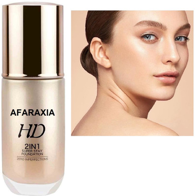 AFARAXIA Full Coverage Foundation Makeup Oil Control Liquid  Foundation(ivory, 60 ml)