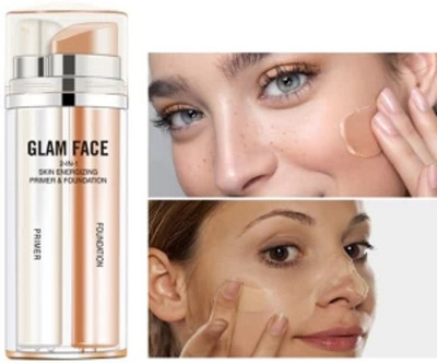 EVERERIN 2-in-1 Skin Energizing Base Primer + Foundation - Ultimate Base Foundation(beige, 30 ml)