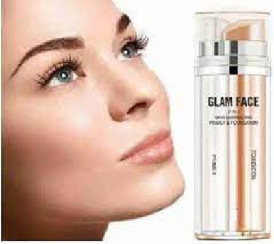Luipui new best 2 in 1 skin energizing primer & foundation Foundation(TRANSPARENT, MEDIUM LIGHT, 60 g)
