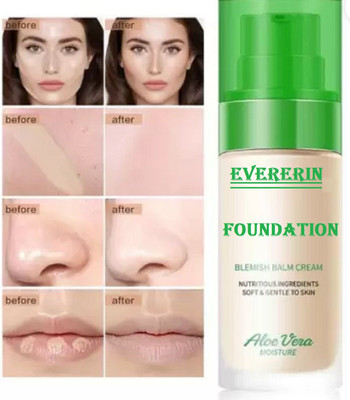 EVERERIN Aloe Vera Moisture Foundation - Nourish and Perfect Foundation(BEIGE, 30 ml)