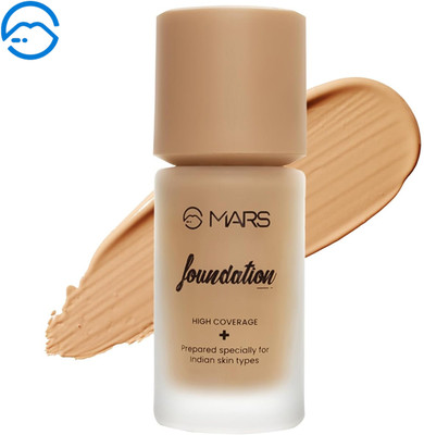 MARS High Coverage Liquid Matte Foundation | Blemish Free & Blendable Matte Foundation(Shade-6.5, 40 ml)