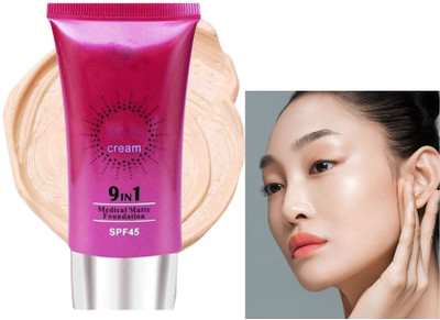 GABBU Foundation with Matte Finish, Highly Blendable Formula, SPF15  Foundation(ivory, 50 ml)