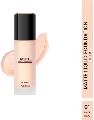 Jiwoo Matte Liquid Foundation Oil-Free Foundation(WHITE IVORY, 30 ml)
