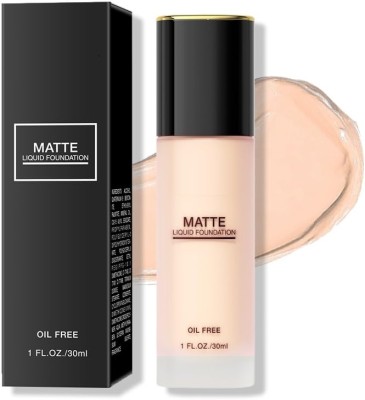 WOONGMI Oil-Free Matte Liquid  Foundation(WHITE IVORY, 30 ml)