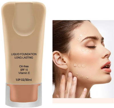GFSU - GO FOR SOMETHING UNIQUE All Skin Type Oil Free Long Lasting Liquid Foundation SPF 15 Foundation (LIQUID) Foundation(Beige, 30 ml)