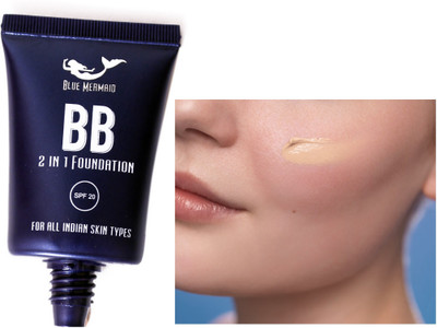 BLUEMERMAID Liquid Smooth Foundation BB Cream Base Makeup Foundation(IVORY, 30 ml)
