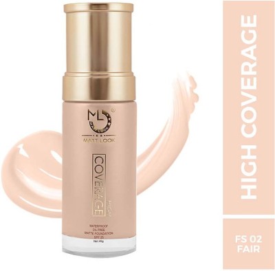 MATTLOOK High Coverage Waterproof oil Free Matte Foundation SPF 25-01 FAIR Foundation(01 FAIR, 45 g)