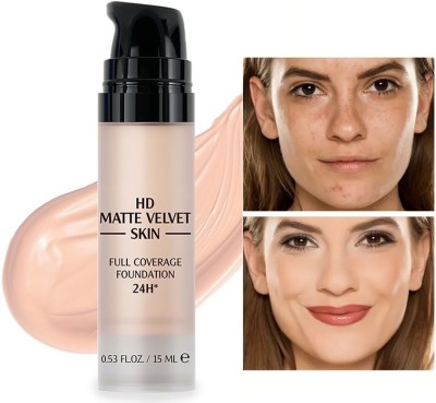 GULGLOW99 Waterproof, Lightweight & Easy to Blend, Nourishing Foundation Full Coverage, Foundation(SOFT IVORY, 15 ml)