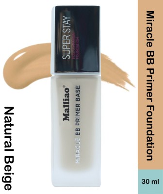 Malliao Super Stay Miracle BB Primer Base Full Coverage Foundation Shed-03 Foundation(Natural Beige, 30 ml)