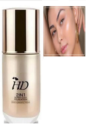 Luipui SOFT FINISH 2 IN 1 SUPER LASTING FOUNDATION (03) Foundation(BEIGE, 60 ml)