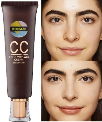 WOONGMI THE BEST ALL IN ONE CC CREAM INVISIBLE FINISH FULL COVERAGE WATERPROOF Foundation(NATURAL BEIGE, 45 ml)