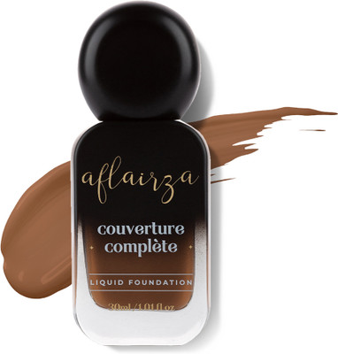 AFLAIRZA Couverture Liquid Foundation Long-lasting Full Coverage Hydrating & Nourishing Foundation(07 Deep Drk, 30 ml)