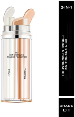 tanvi27 2-in-1 Skin Energizing Base Primer + Foundation - Ultimate Base Glow Foundation(White Ivory, 60 g)