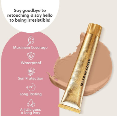 AFARAXIA Make-up Cover Full Coverage  Foundation(Soft beige, 30 g)
