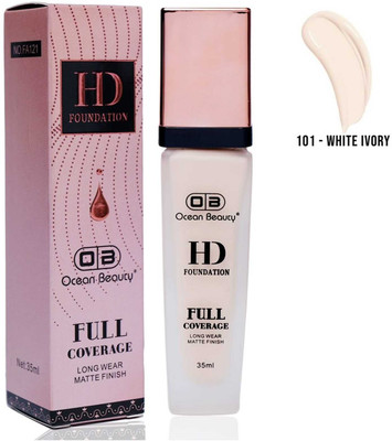 OB OCEAN BEAUTY Full Matte Finish Definition Dewy Mousse Base Hydrating Liquid Foundation Cream Foundation(Waterproof High Coverage HD Oily Dry BB CC All Dusky Dark Skin Type for 24 Hours, 35 ml) OB OCEAN BEAUTY Full Matte Finish Definition Dewy Mousse Base Hydrating Liquid Foundation Cream Foundation(Waterproof High Coverage HD Oily Dry BB CC All Dusky Dark Skin Type for 24 Hours, 35 ml)