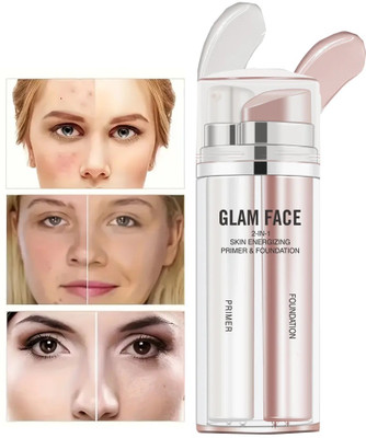 WOONGMI 2 in 1 Lightweight Hydrating Oil-free Foundation + Primer Foundation(Natural Node, 60 g)